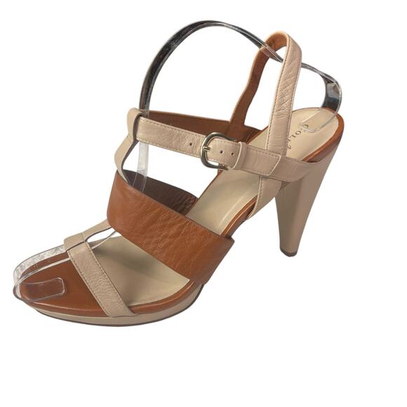 Cole Haan Whitney Platform Two Tone Sandals Size 9.5B - Picture 1 of 11